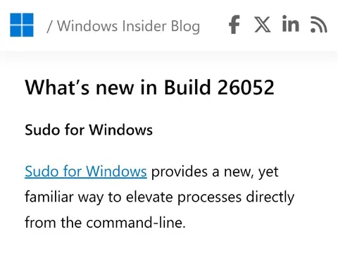 Sudo for Windows