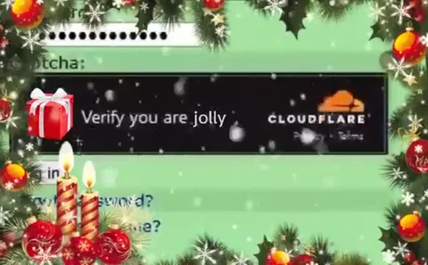 Christmas CAPTCHA Failure