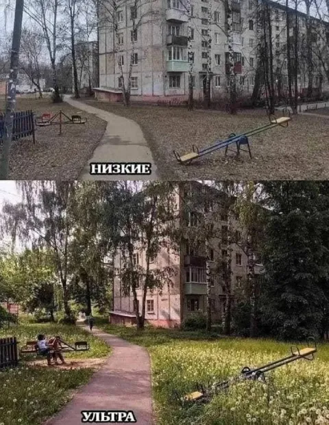 Низкие и ультра настройки графики