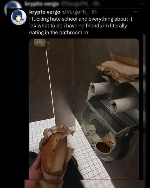 Eating Alone in the Bathroom