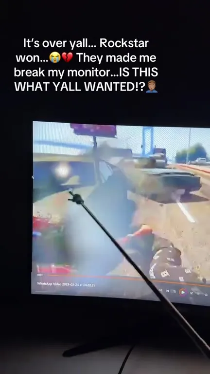 Rockstar Made Me Break My Monitor