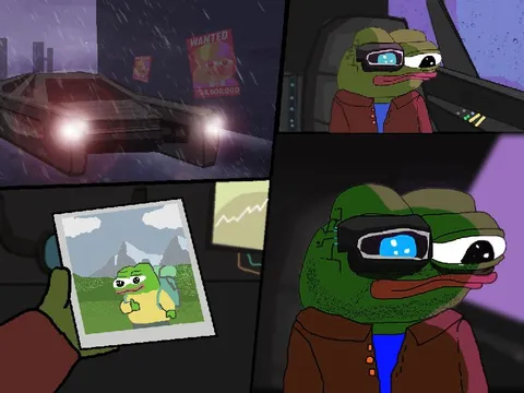 Pepe Driving Through the Rain