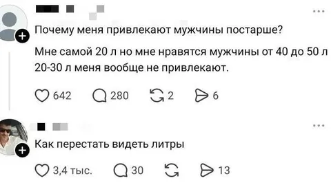 Как перестать видеть литры