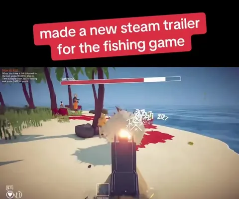Steam fishing game trailer