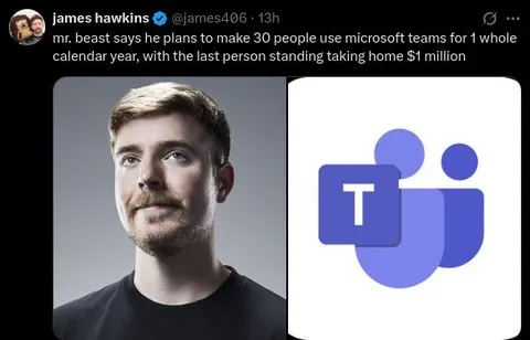 MrBeast Microsoft Teams Challenge