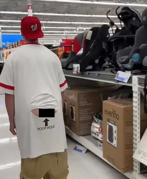 Poop Hole Shirt in Baby Store