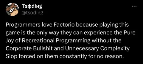 Programmers Love Factorio