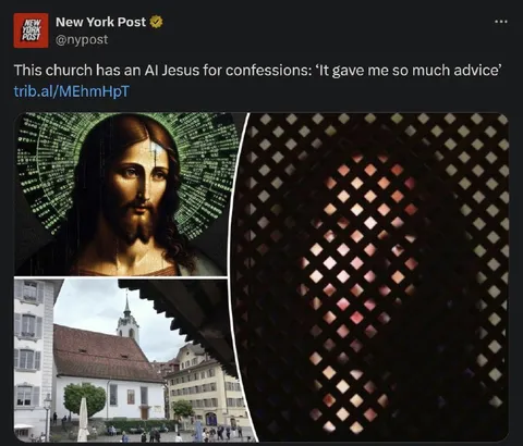 AI Jesus Confession Booth