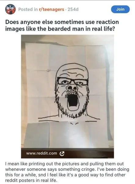 Printing Reaction Images in Real Life