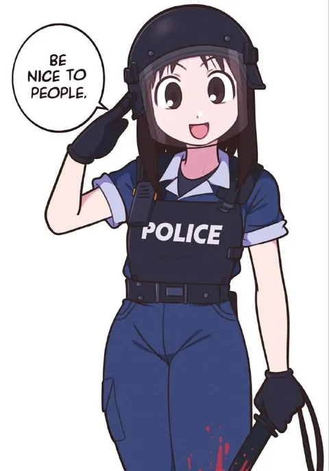 Be Nice to People Policewoman