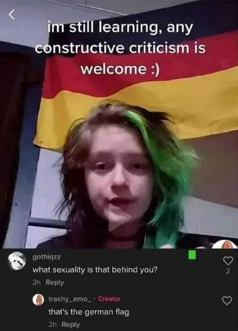 German Flag Sexuality Confusion