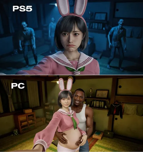 PS5 vs PC Bunny Girl
