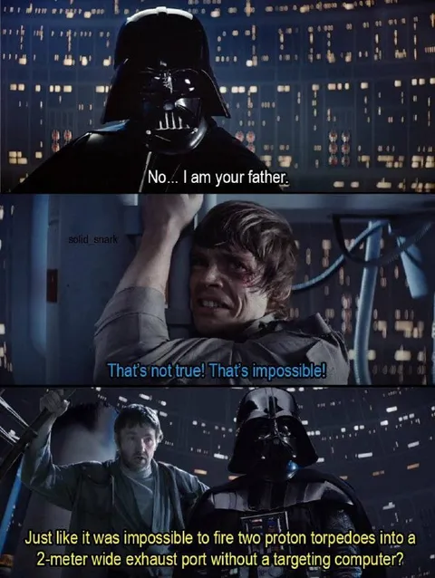 Darth Vader Impossible Reveal