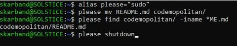 Please Sudo Terminal Commands