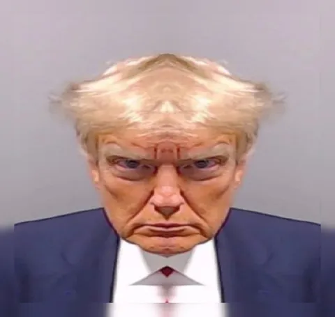 Зеркальный хмурый Трамп