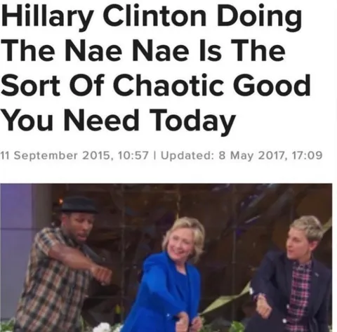 Hillary Clinton Doing the Nae Nae