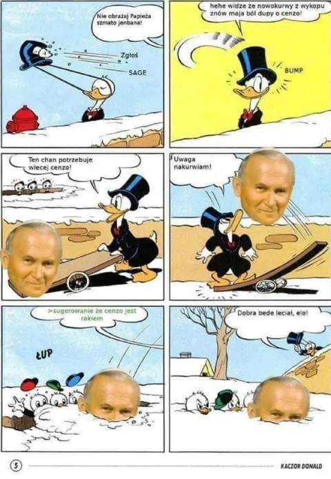 Donald cenzuruje wykop