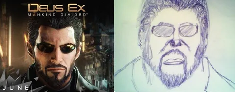 Deus Ex против рисунка