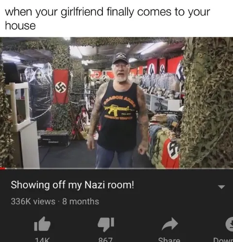 Girlfriend Visits Nazi Room