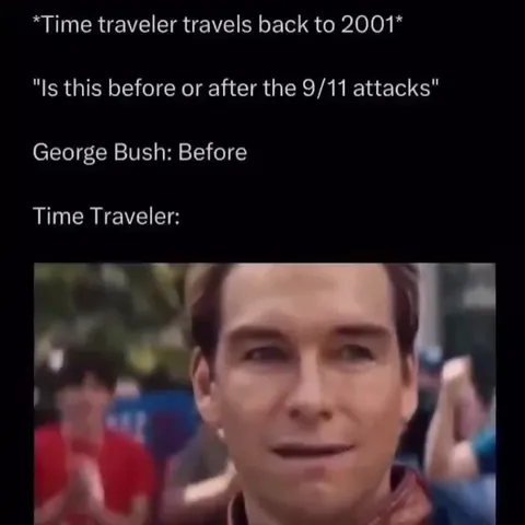 Time Traveler Meets George Bush