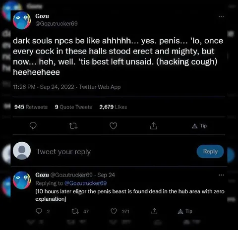 Dark Souls NPCs Talk About Penises
