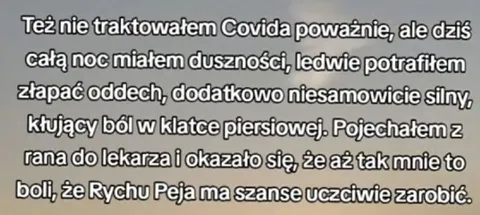 Ból gorszy niż Covid