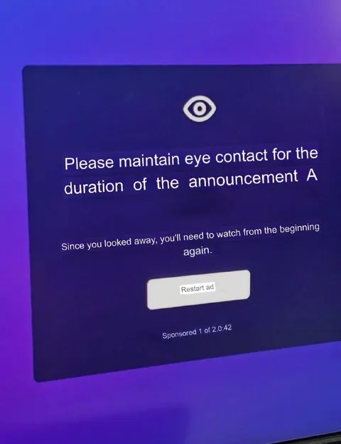 Please Maintain Eye Contact Ad