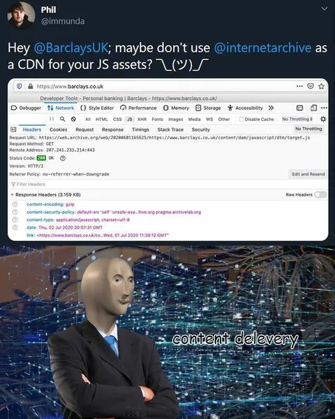 Internet Archive as a CDN