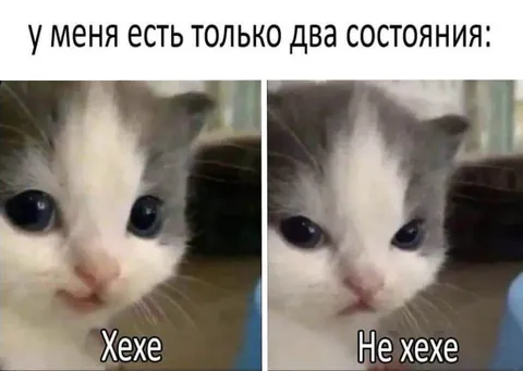 У меня два состояния
