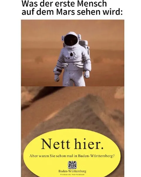 Astronaut sieht Baden-Württemberg