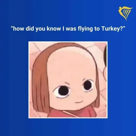 Flying to Turkey