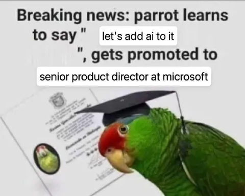 Parrot Gets Promoted by AI
