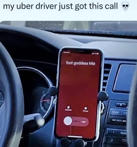 Uber Driver Gets Foot Goddess Call