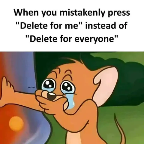 Delete for me instead of everyone