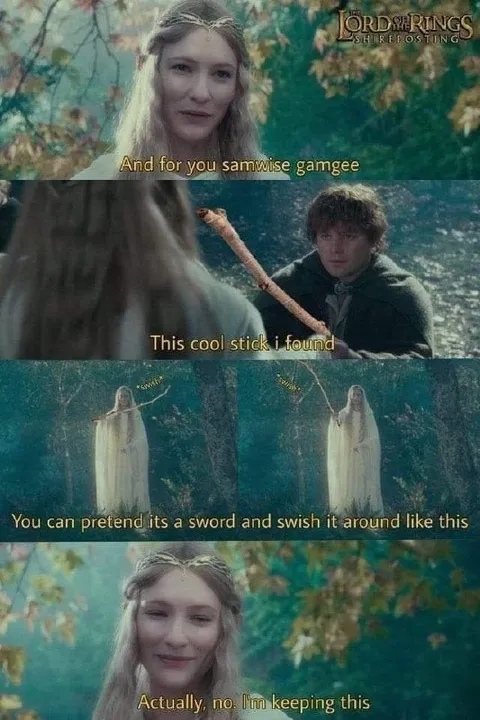 Galadriel Keeps the Stick