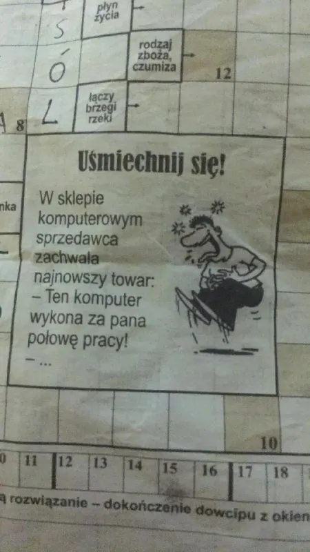 Komputer wykona połowę pracy