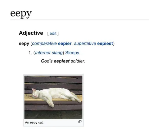 Eepy Cat Definition