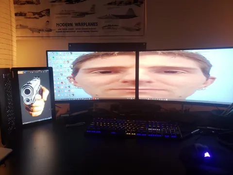 Distorted Face Under Threat