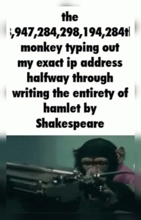 Monkey Typing an IP Address