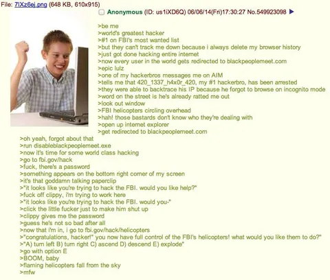 FBI Hacker Gets Trolled by Clippy