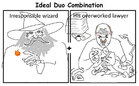 Ideal Wizard Lawyer Duo
