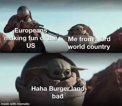 Grogu Laughs at Burger Land