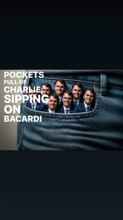 Charlie Sipping in My Pocket