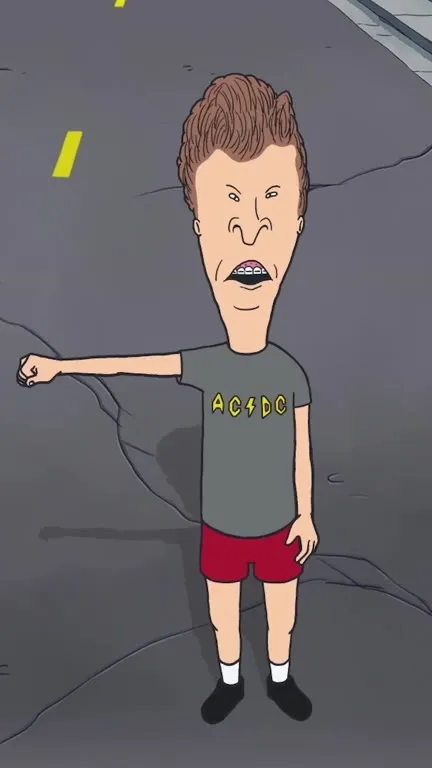Beavis Runs Over Butt-Head