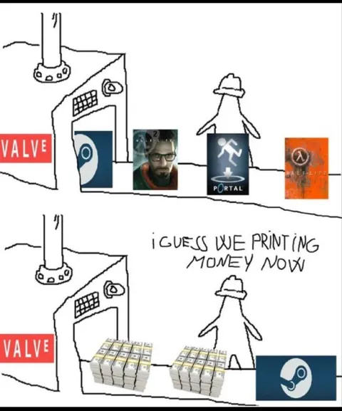 Valve Printing Money