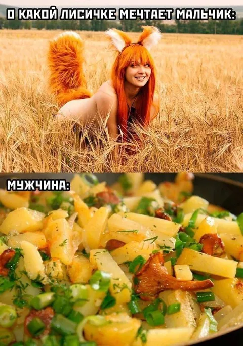 О какой лисичке мечтает мужчина