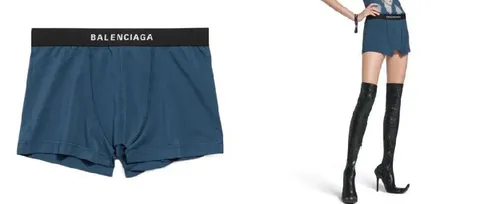 Balenciaga Boxer Shorts and Boots