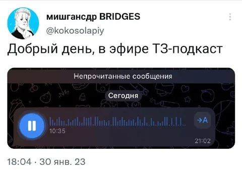 ТЗ-подкаст на десять часов