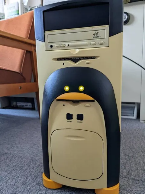 Computer Tower Looks Like a Penguin