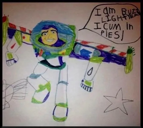 Buzz Lightyear Cums in Pies